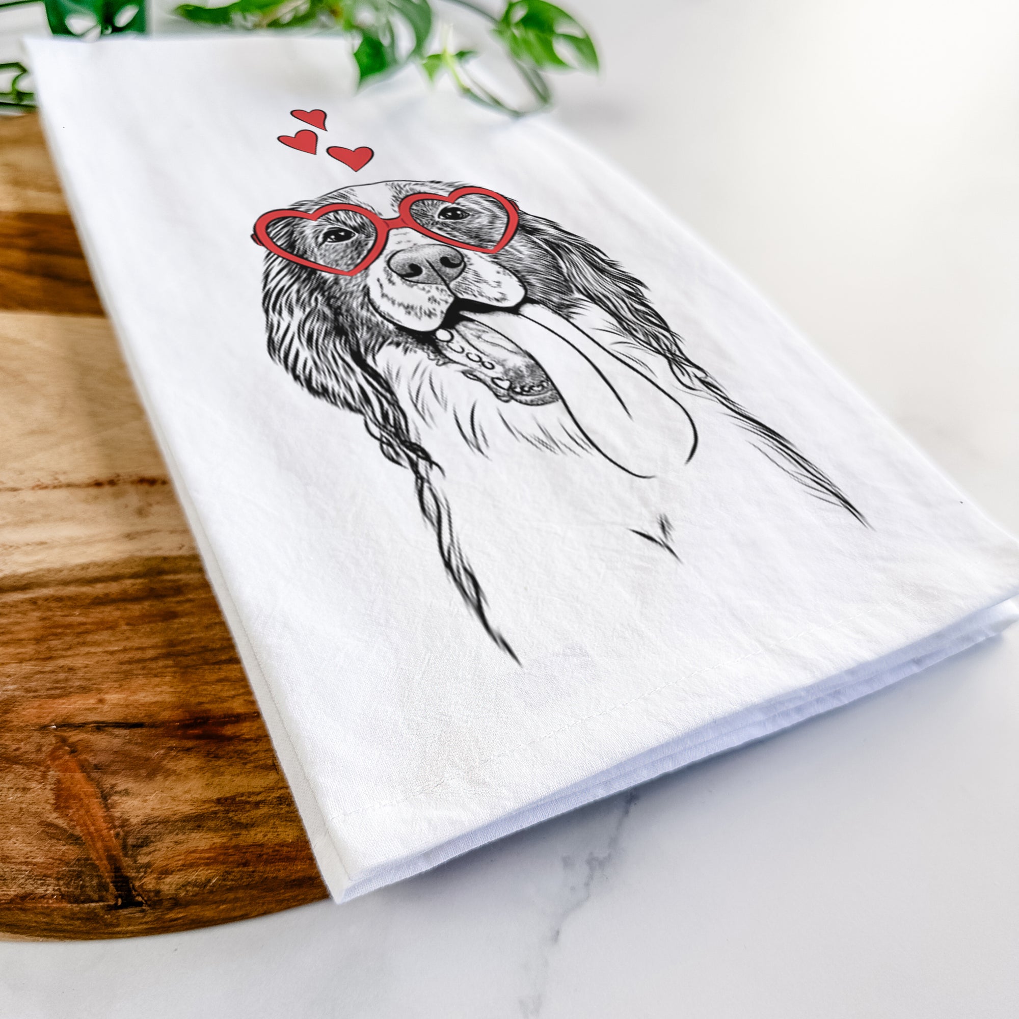 Duke the English Springer Spaniel Tea Towel