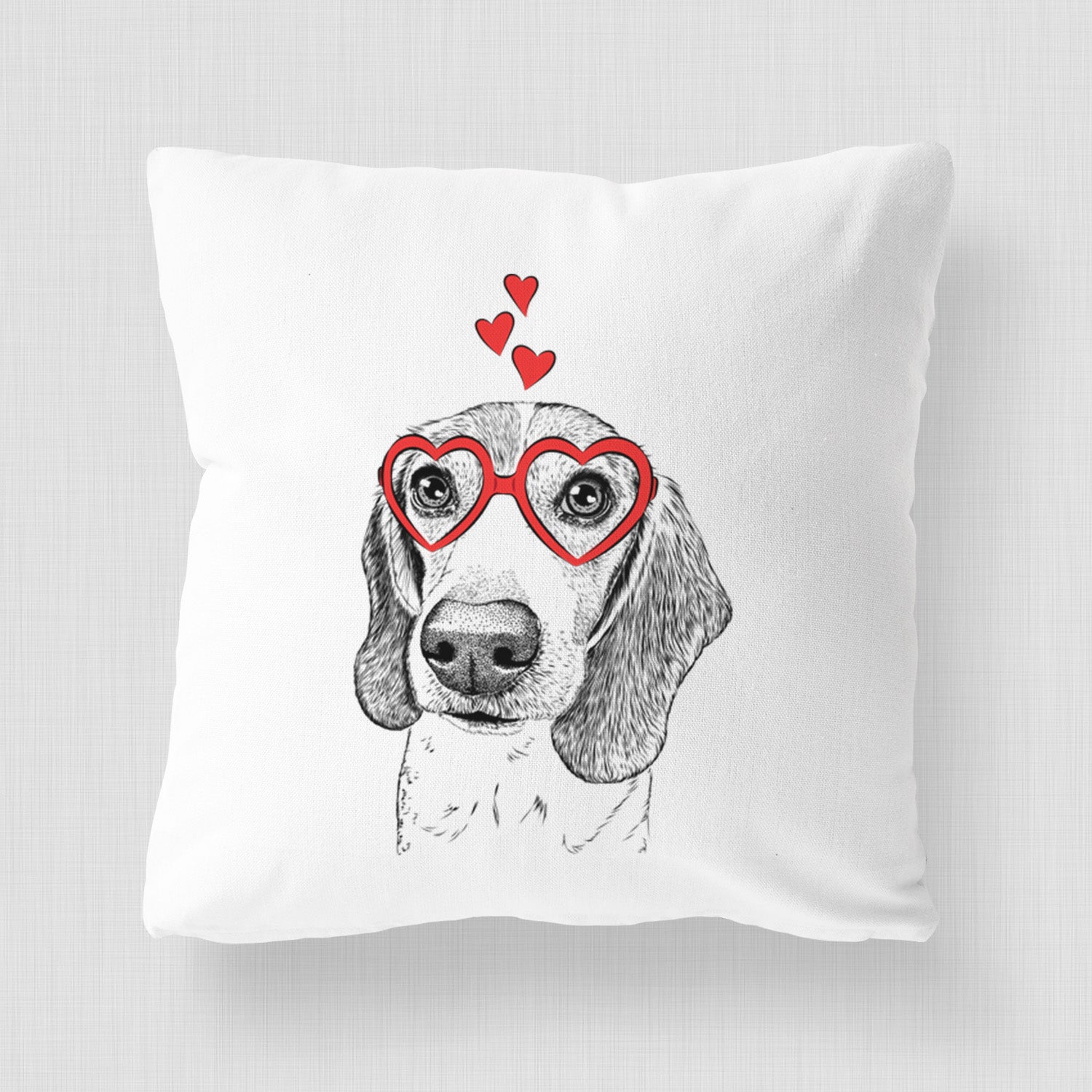 Elvis the Bluetick Beagle - Throw Pillow Cover