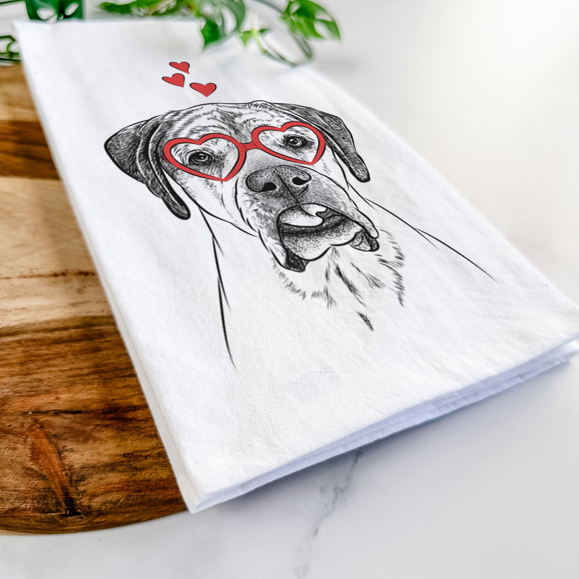 Emma the English Mastiff Tea Towel