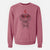 Valentine Ernie the Mini Dachshund - Unisex Pigment Dyed Crew Sweatshirt