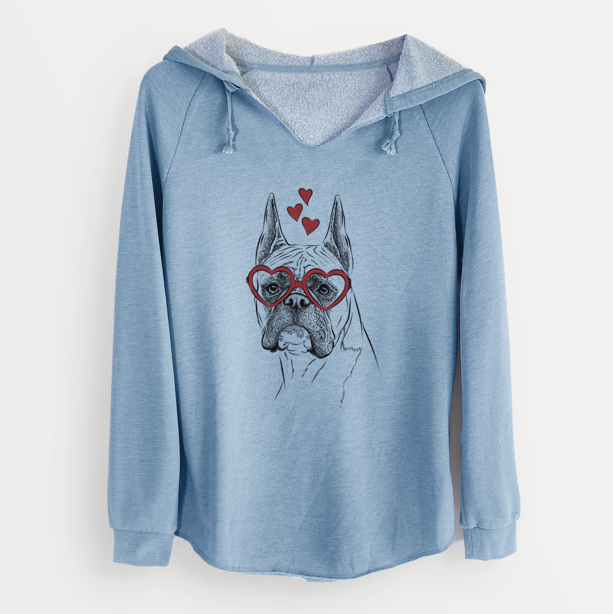 Valentine Ezra the Boxer - Cali Wave Hooded Sweatshirt