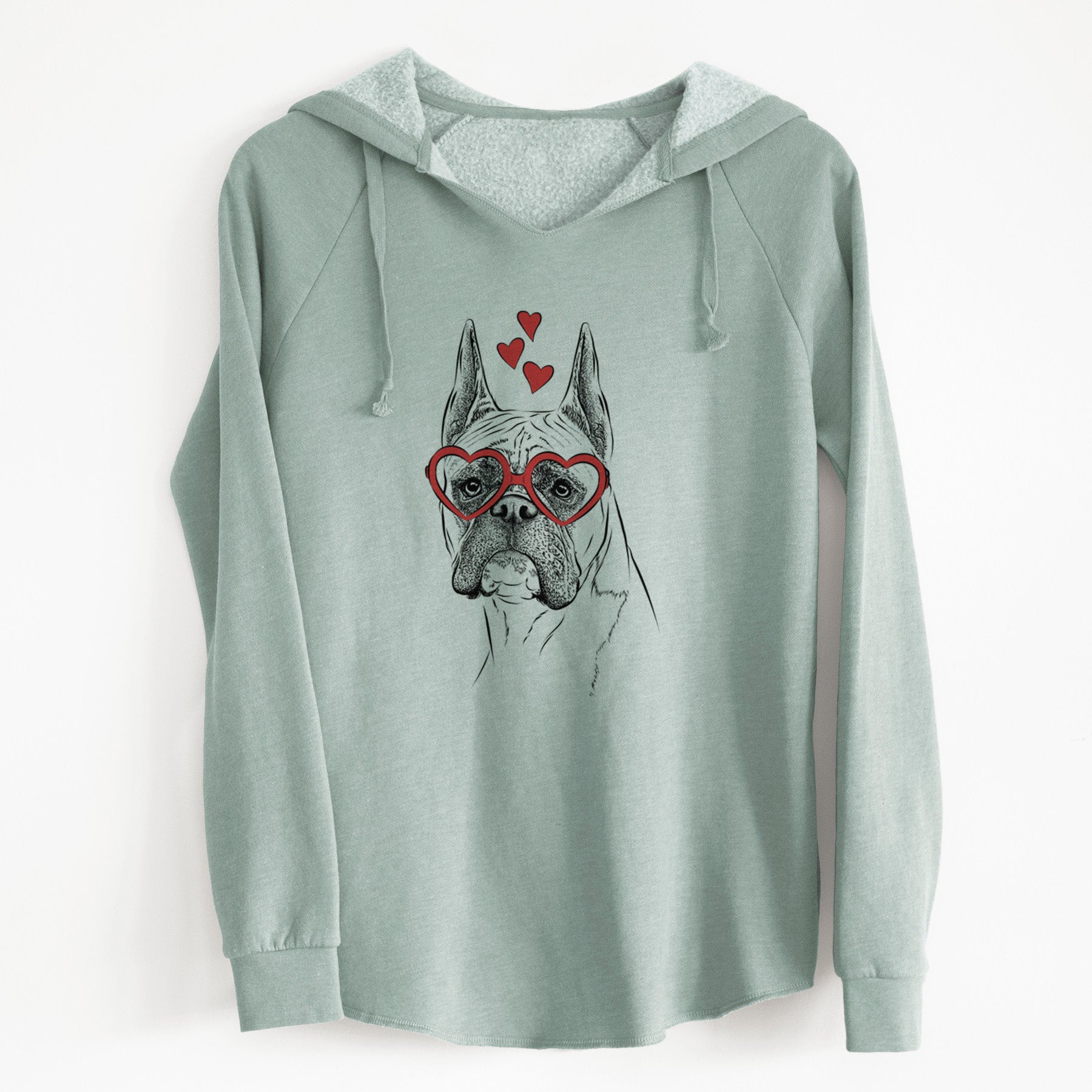 Valentine Ezra the Boxer - Cali Wave Hooded Sweatshirt