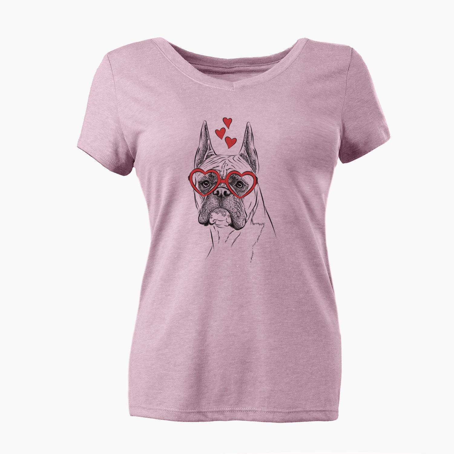 Valentine Ezra the Boxer - Women's Perfect V-neck Shirt