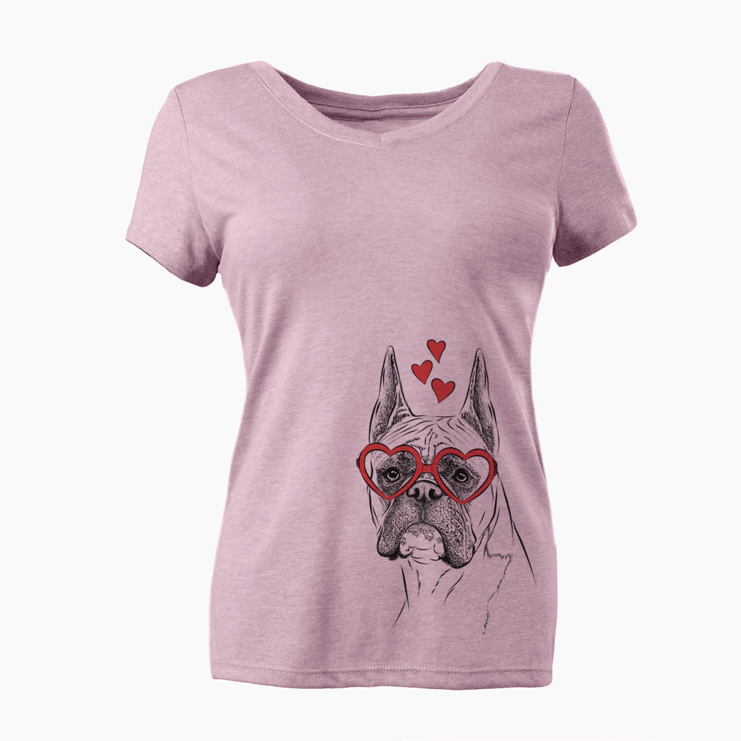 Valentine Ezra the Boxer - Women's Perfect V-neck Shirt