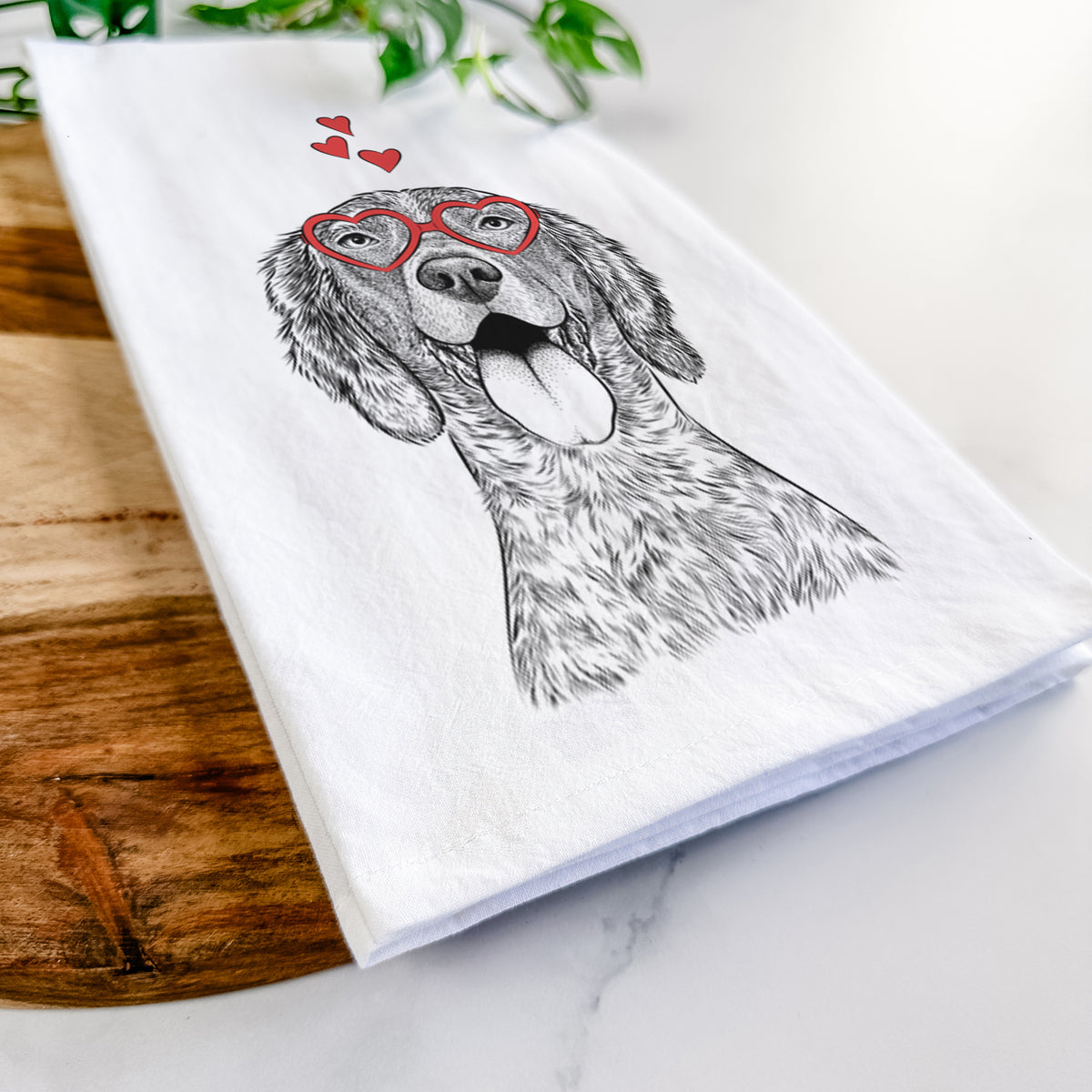 Freddy the English Setter Tea Towel