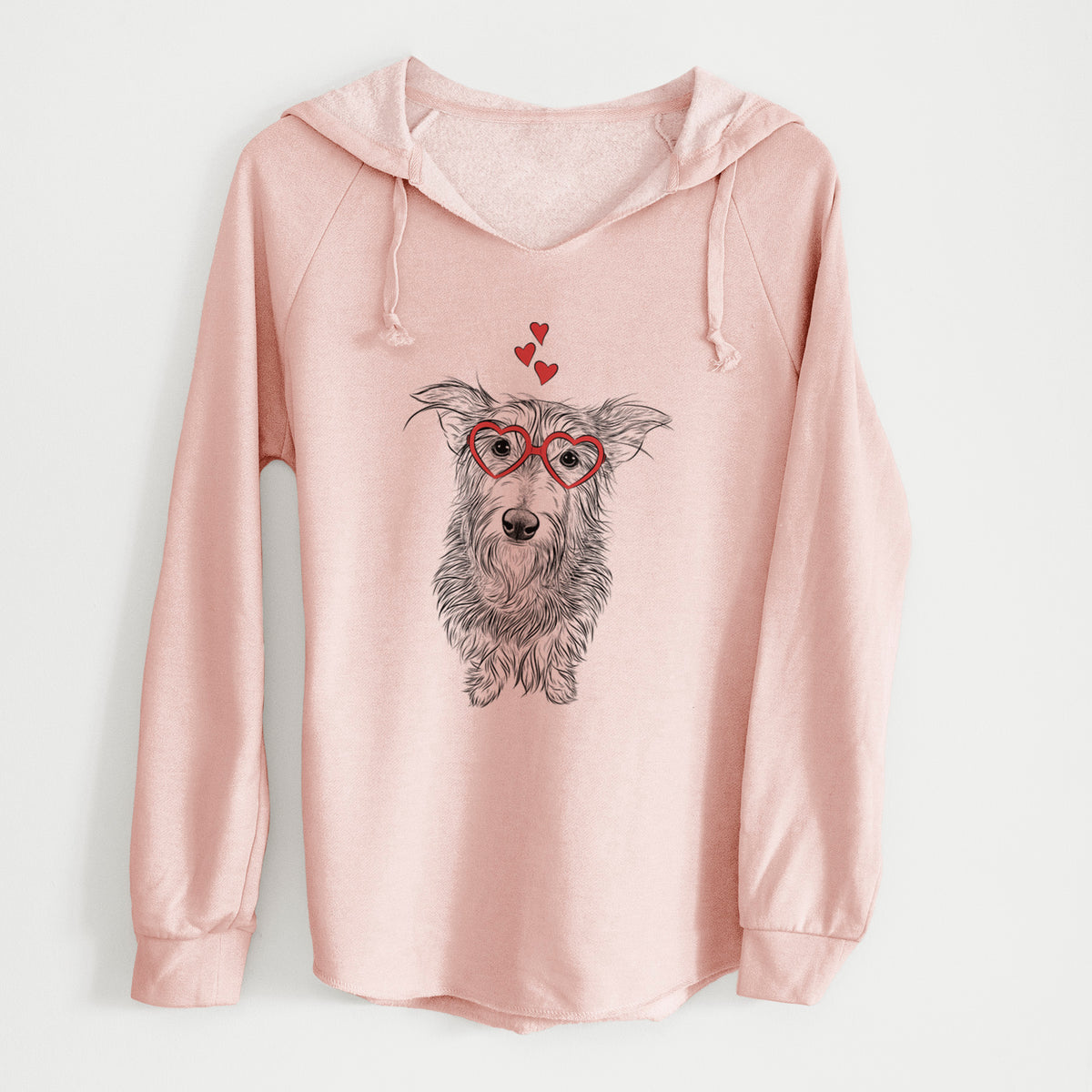 Valentine Frida Doggo the Rescue Terrier Mix - Cali Wave Hooded Sweatshirt