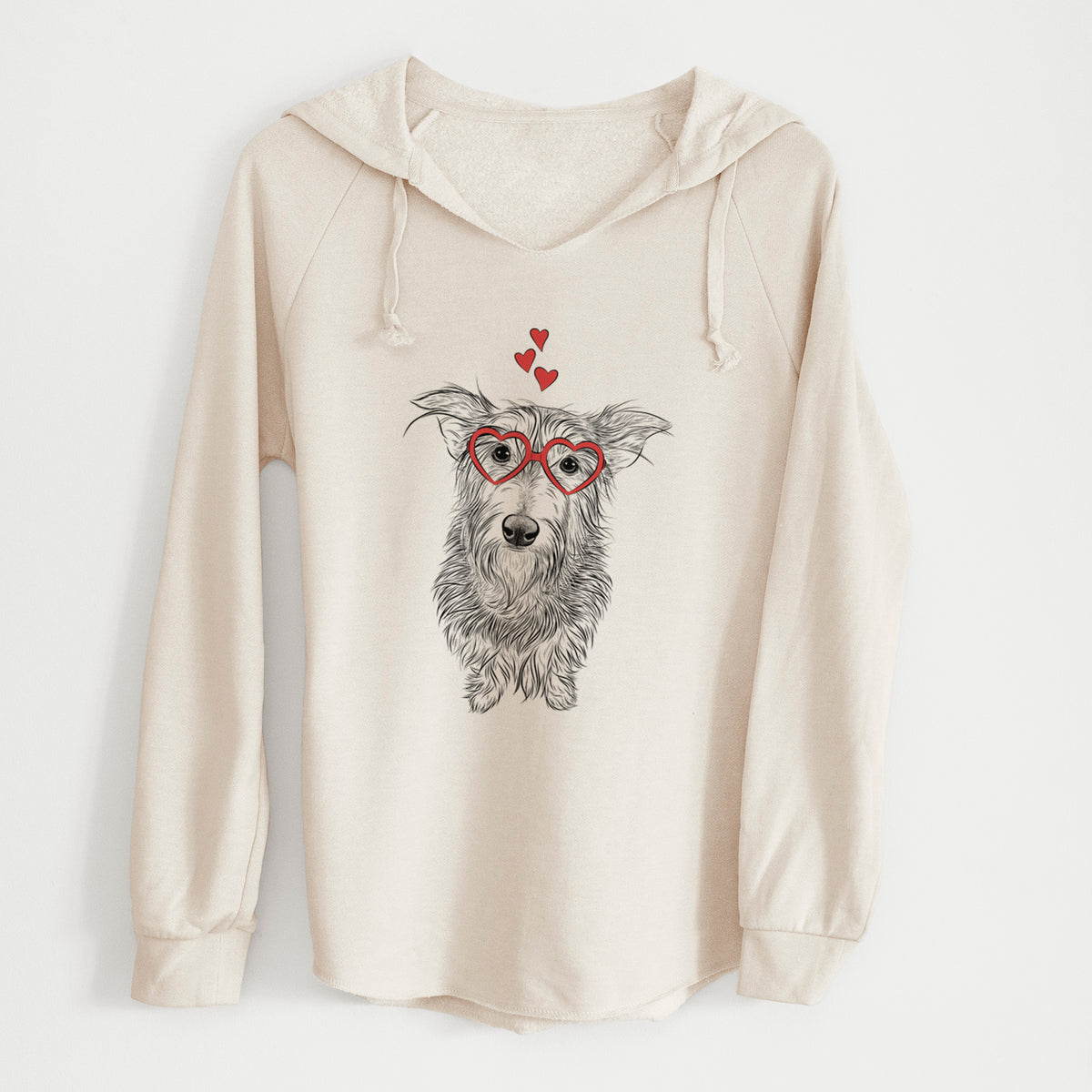 Valentine Frida Doggo the Rescue Terrier Mix - Cali Wave Hooded Sweatshirt