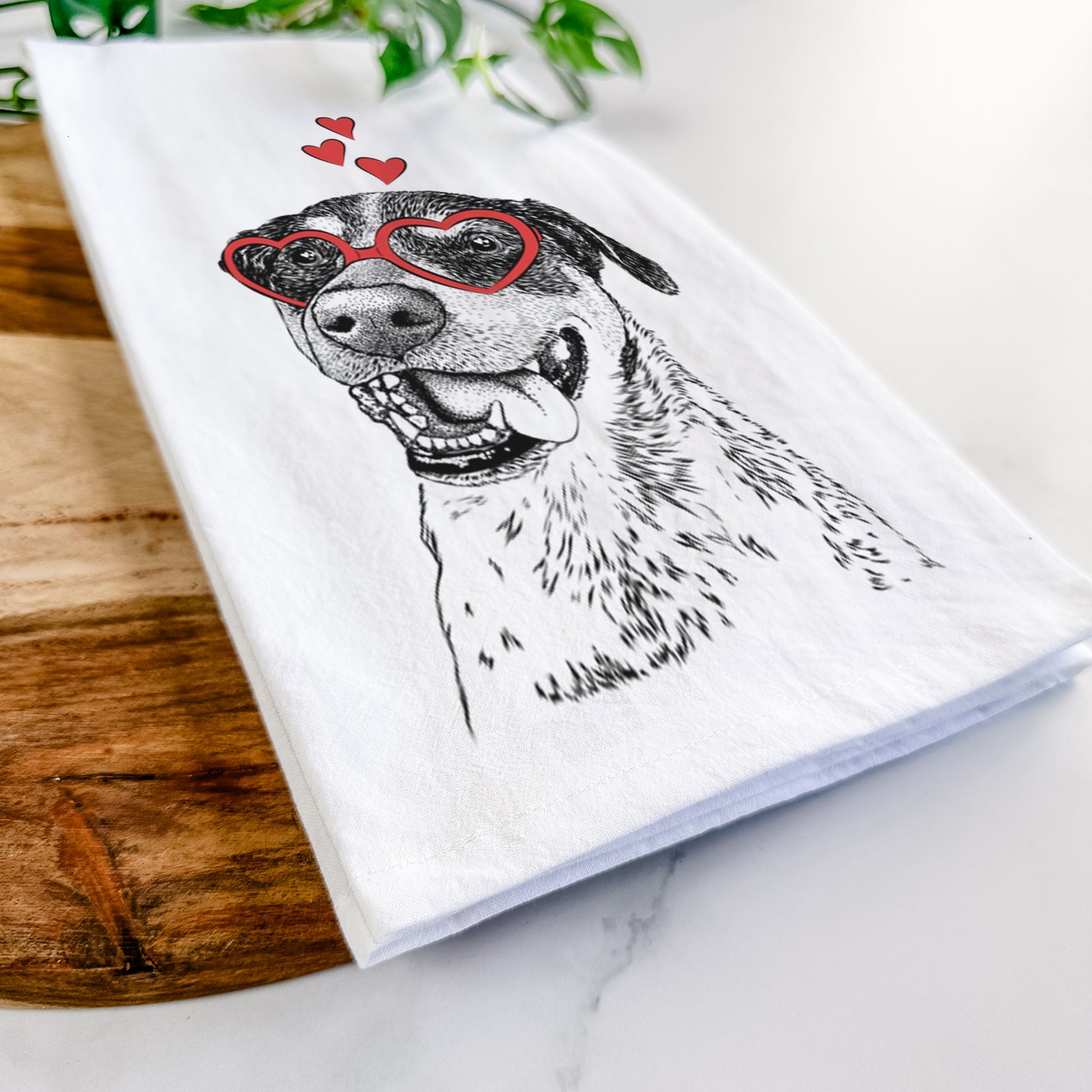 Gerti the Mixed Breed Tea Towel