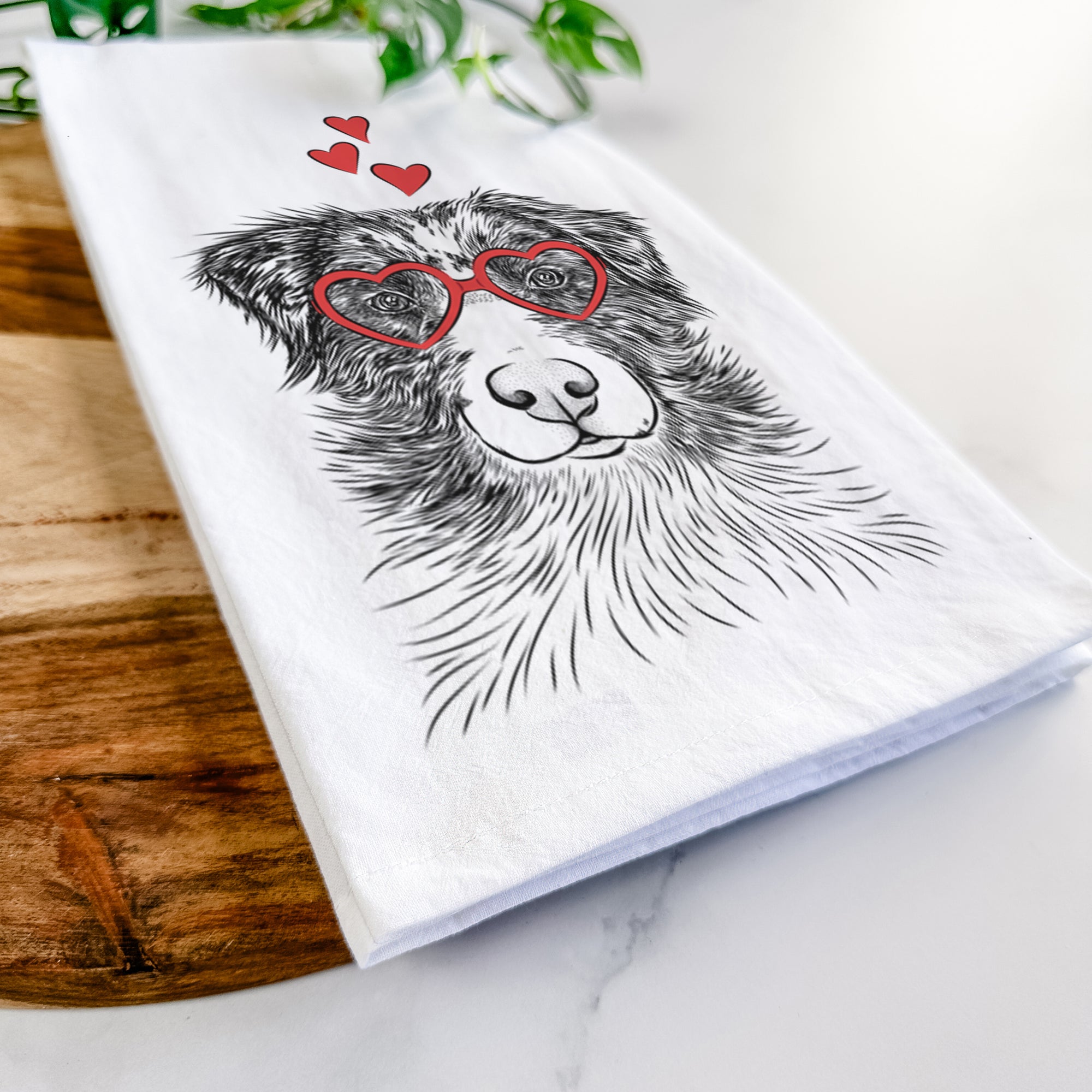 Gram the Australian Shepherd Tea Towel