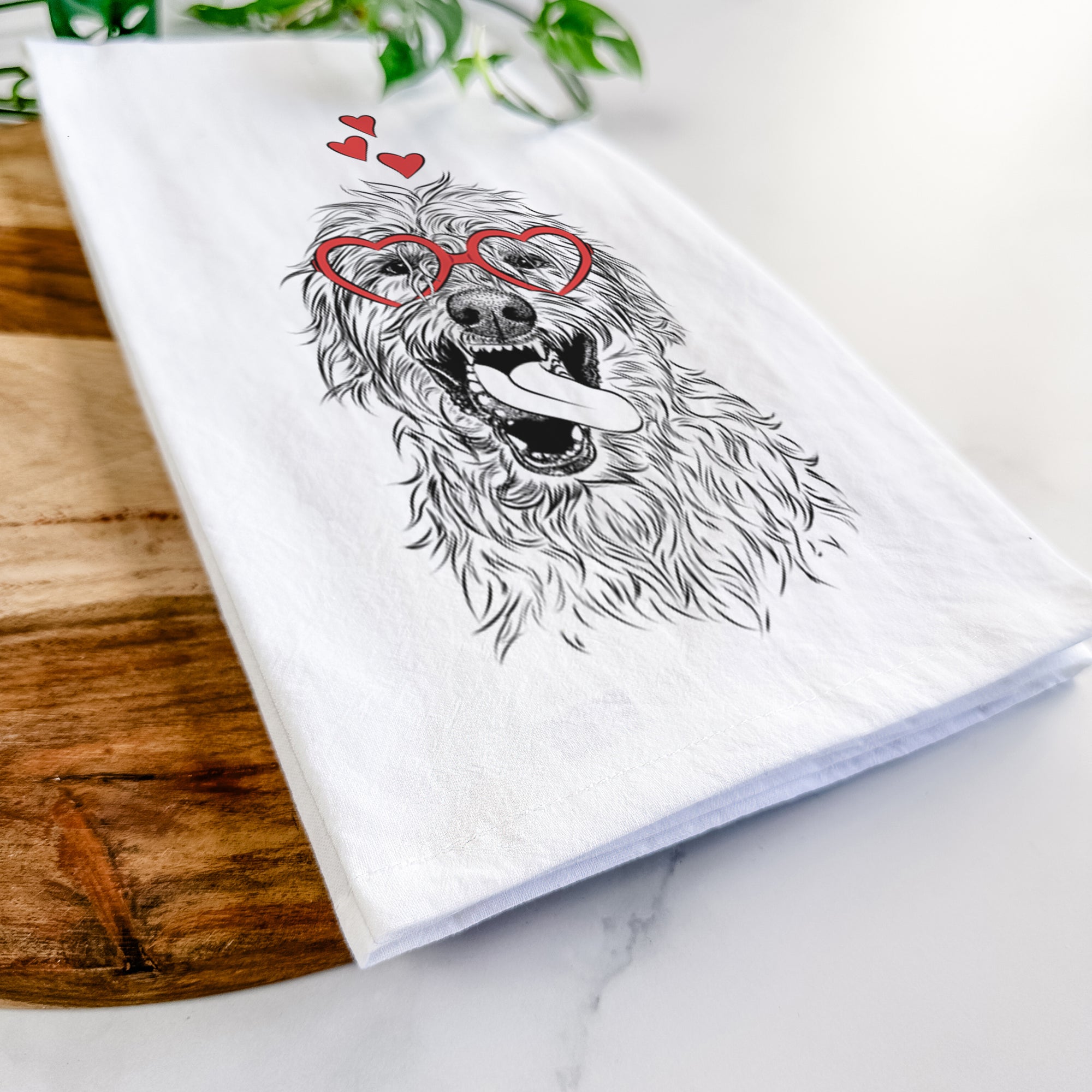 Groot the Irish Wolfhound Tea Towel