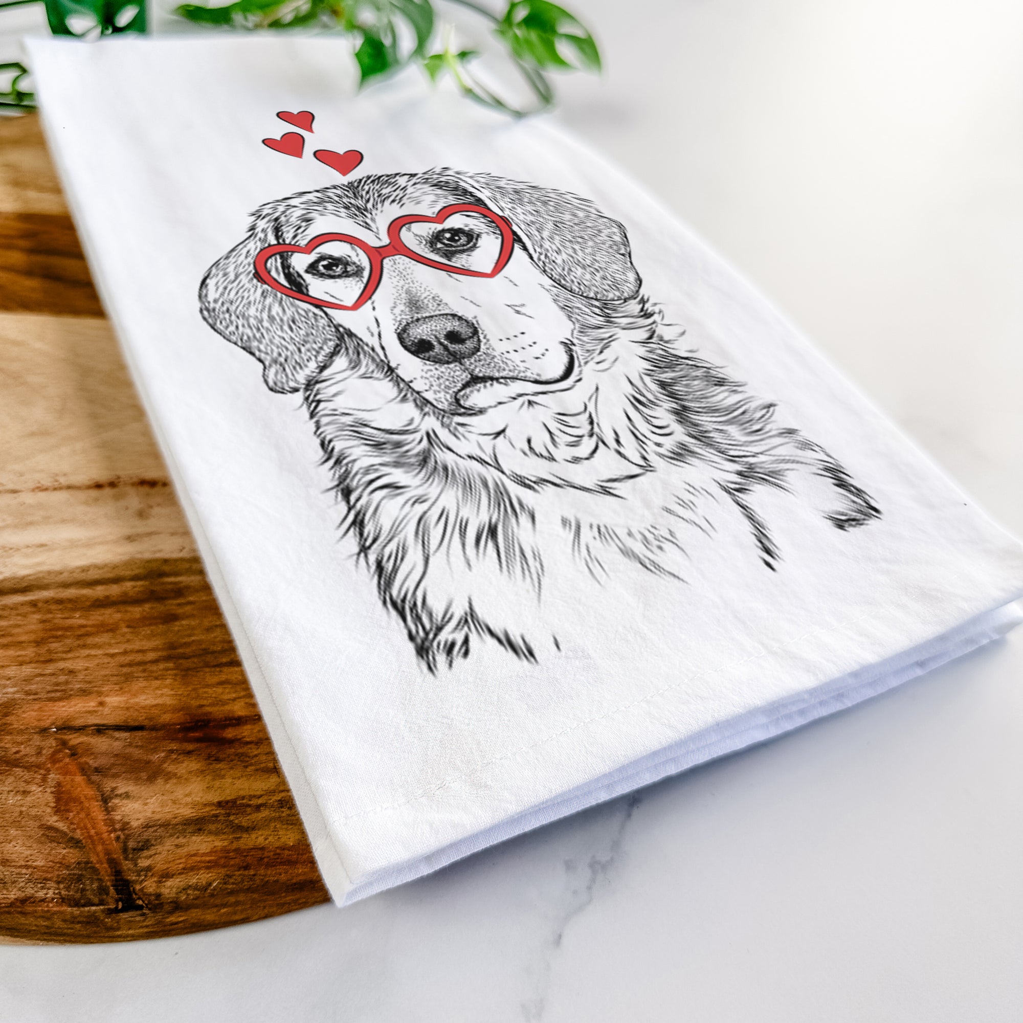 Gunner the Beagle Mix Tea Towel