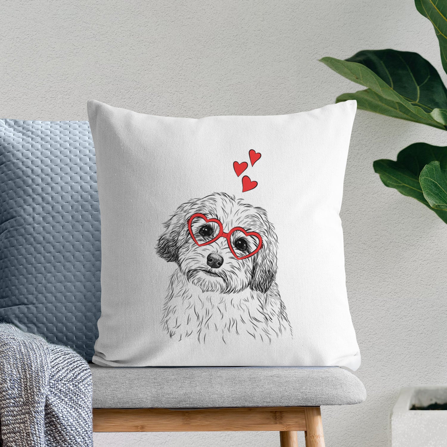 Henry the Havanese - Throw Pillow Cover