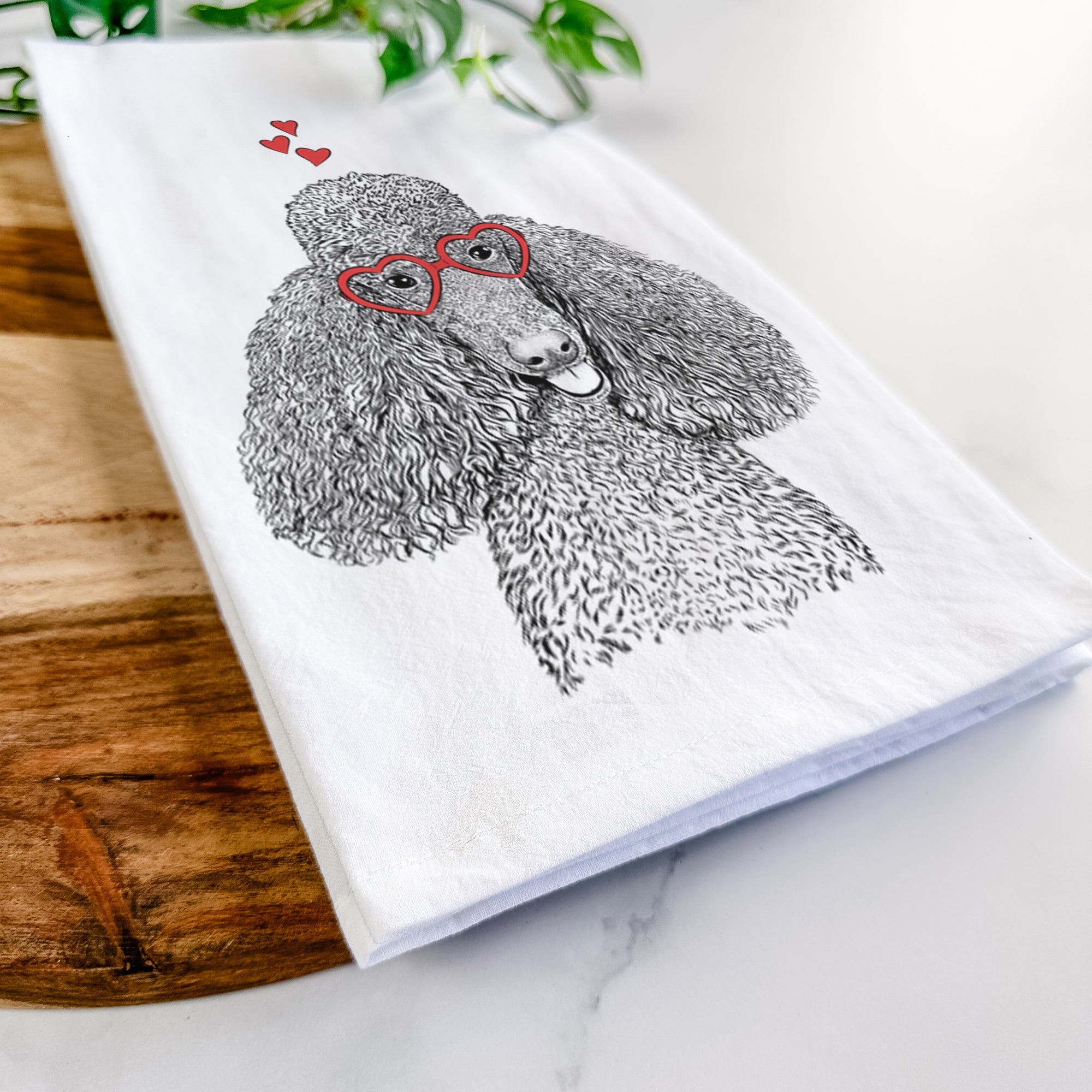 Henry the Standard Poodle Tea Towel