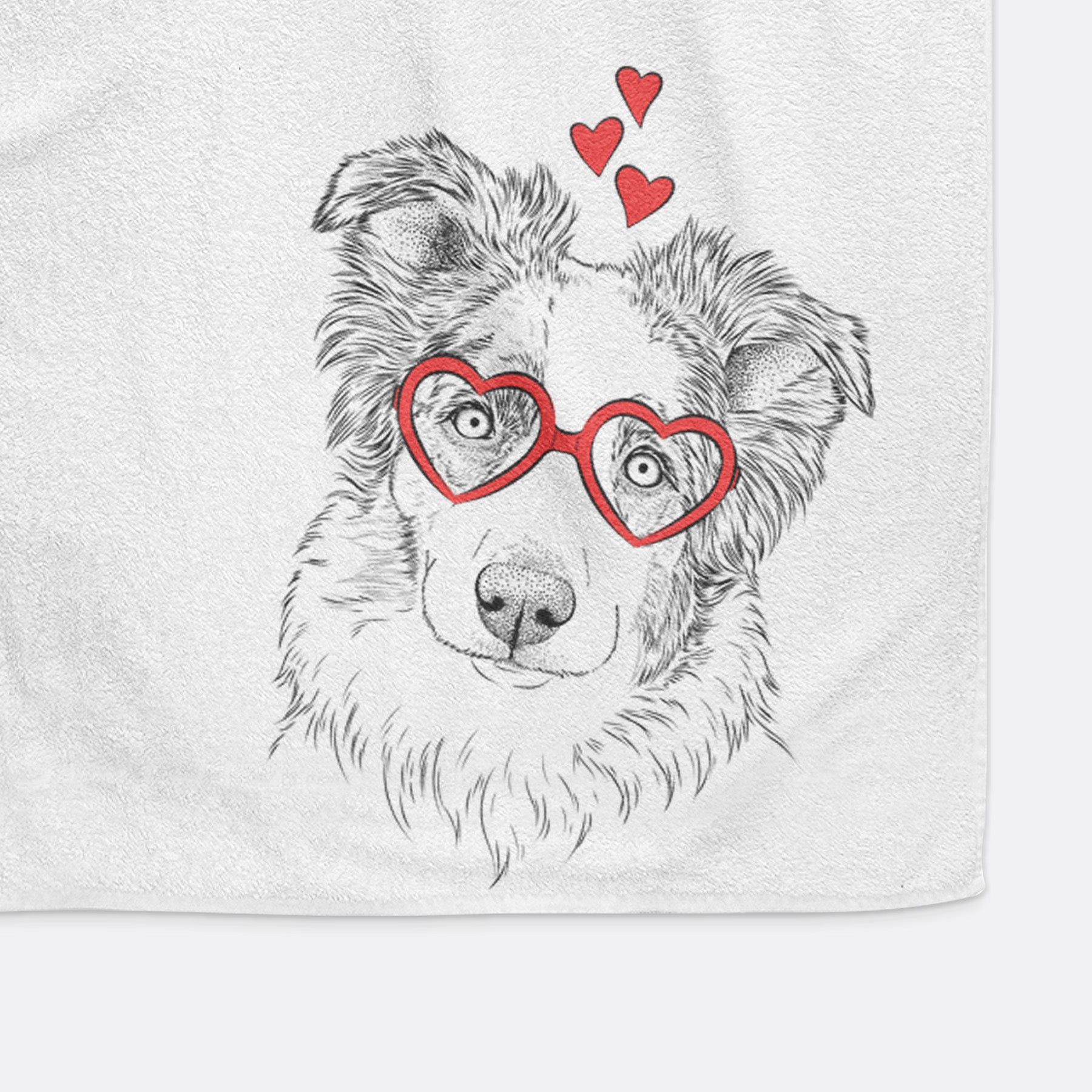 HoneyBee the Miniature Australian Shepherd Decorative Hand Towel