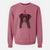 Valentine Indi the Border Collie - Unisex Pigment Dyed Crew Sweatshirt