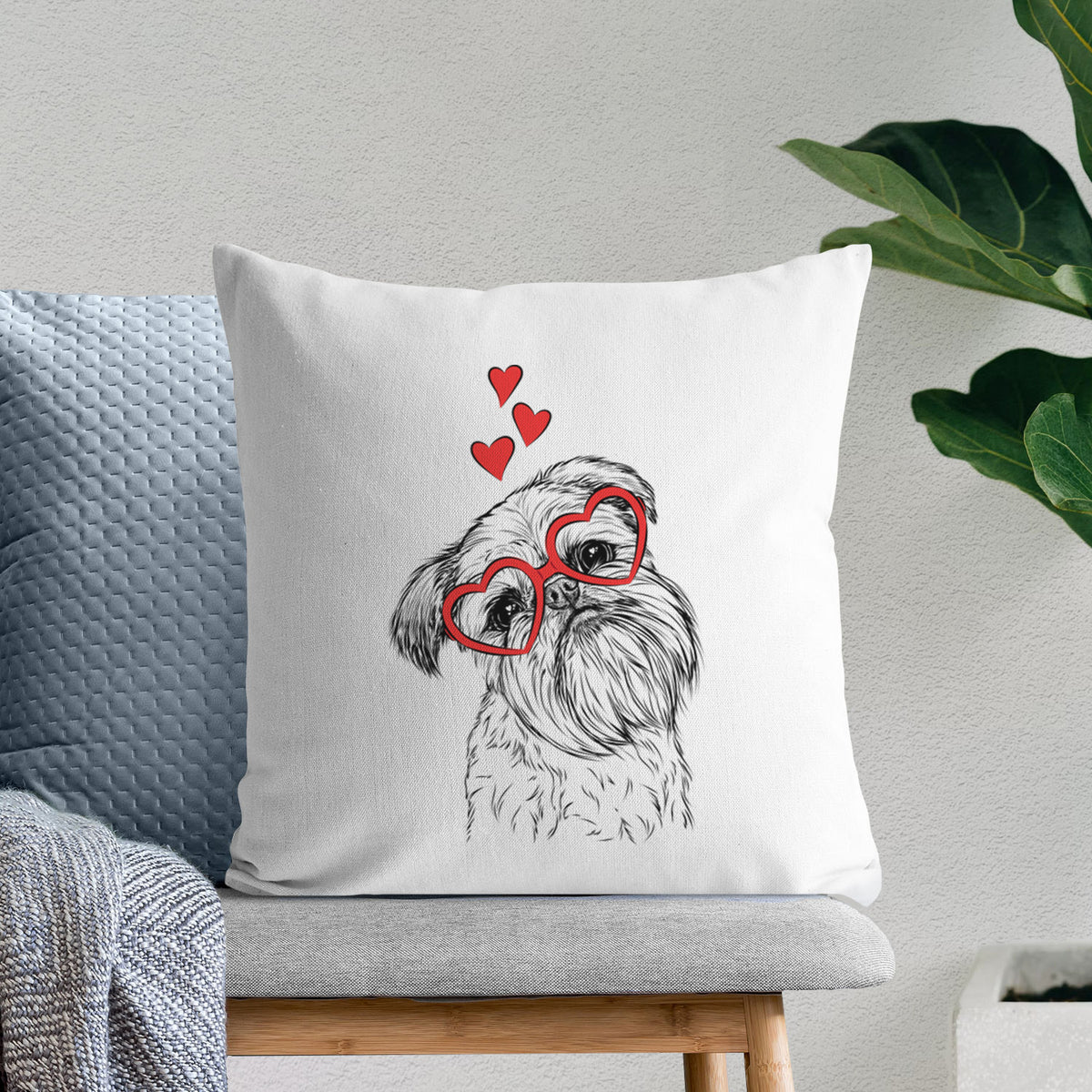 Jasper Joe the Brussels Griffon - Throw Pillow Cover