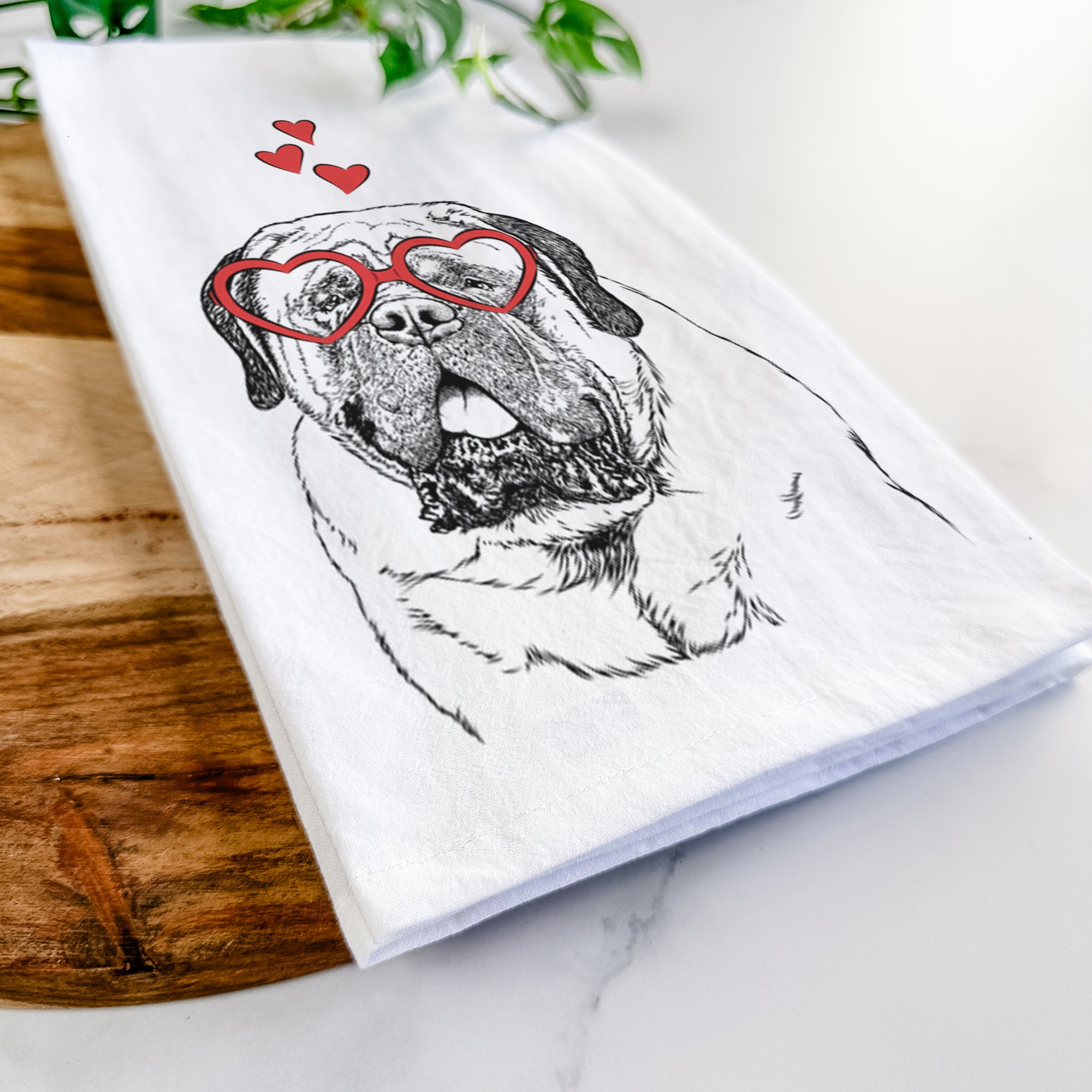 Jed the English Mastiff Tea Towel