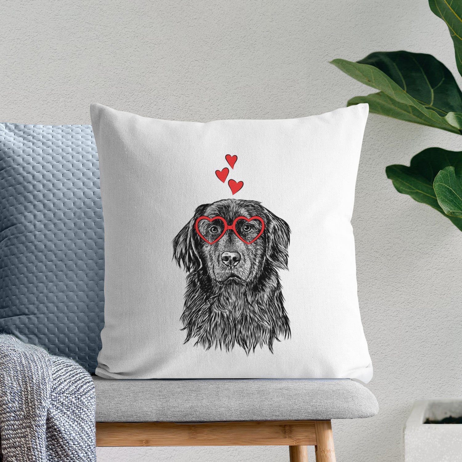 Jinx the Newfoundland - Throw Pillow Cover