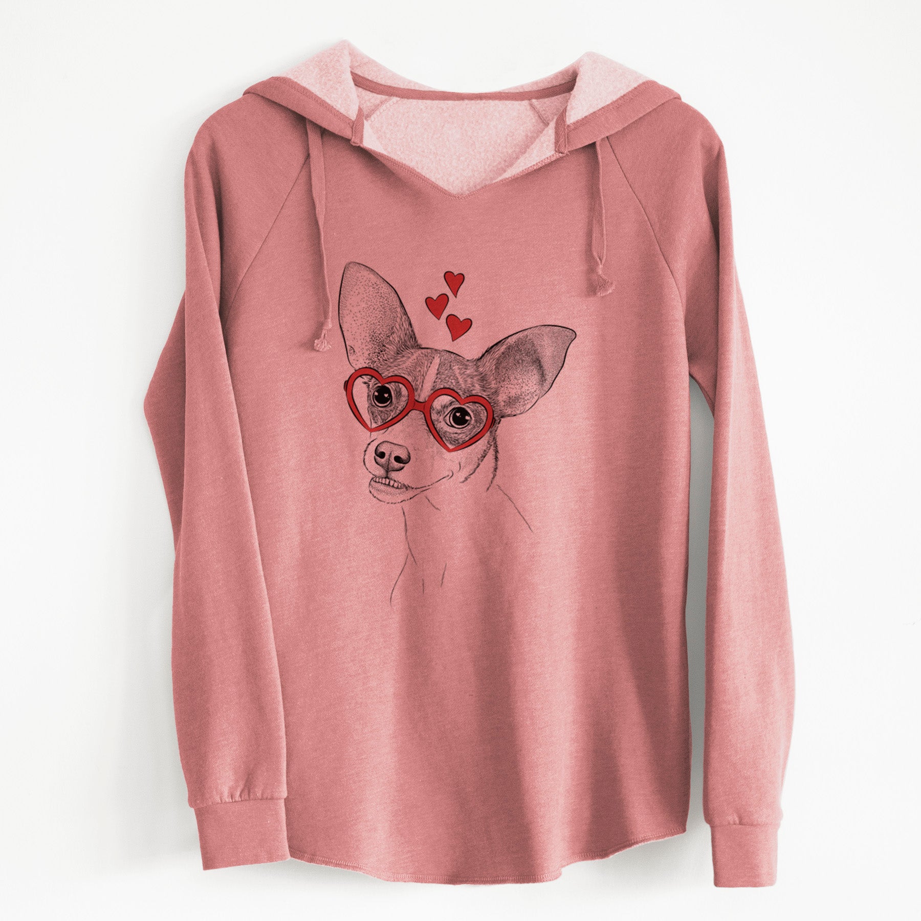 Valentine Kailani the Chihuahua Mix - Cali Wave Hooded Sweatshirt