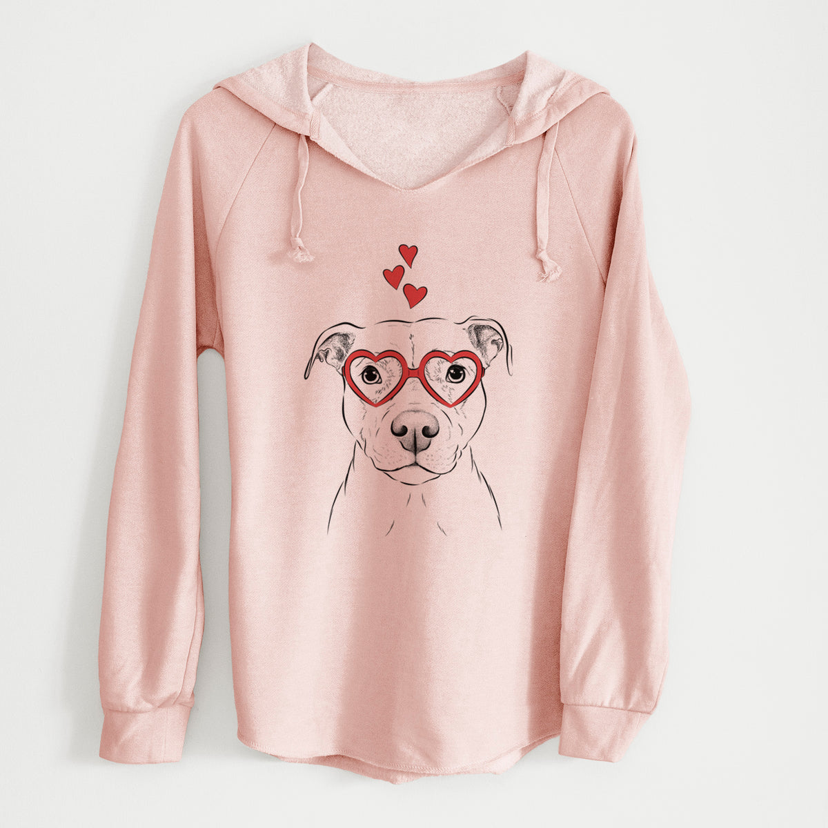 Valentine Khaleesi the Pitbull - Cali Wave Hooded Sweatshirt
