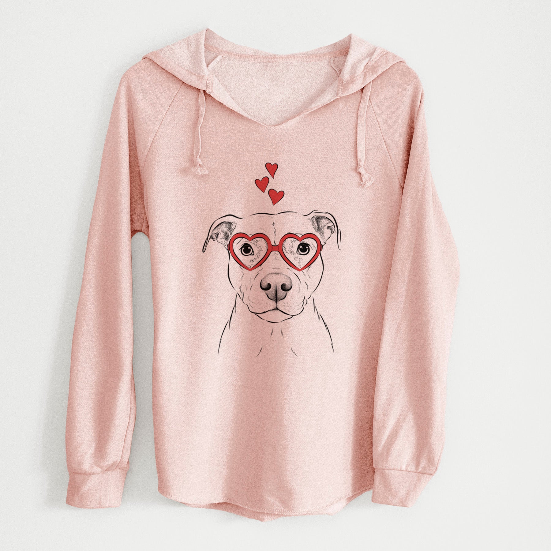 Valentine Khaleesi the Pitbull - Cali Wave Hooded Sweatshirt