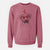 Valentine Koda the Black Mouth Cur - Unisex Pigment Dyed Crew Sweatshirt