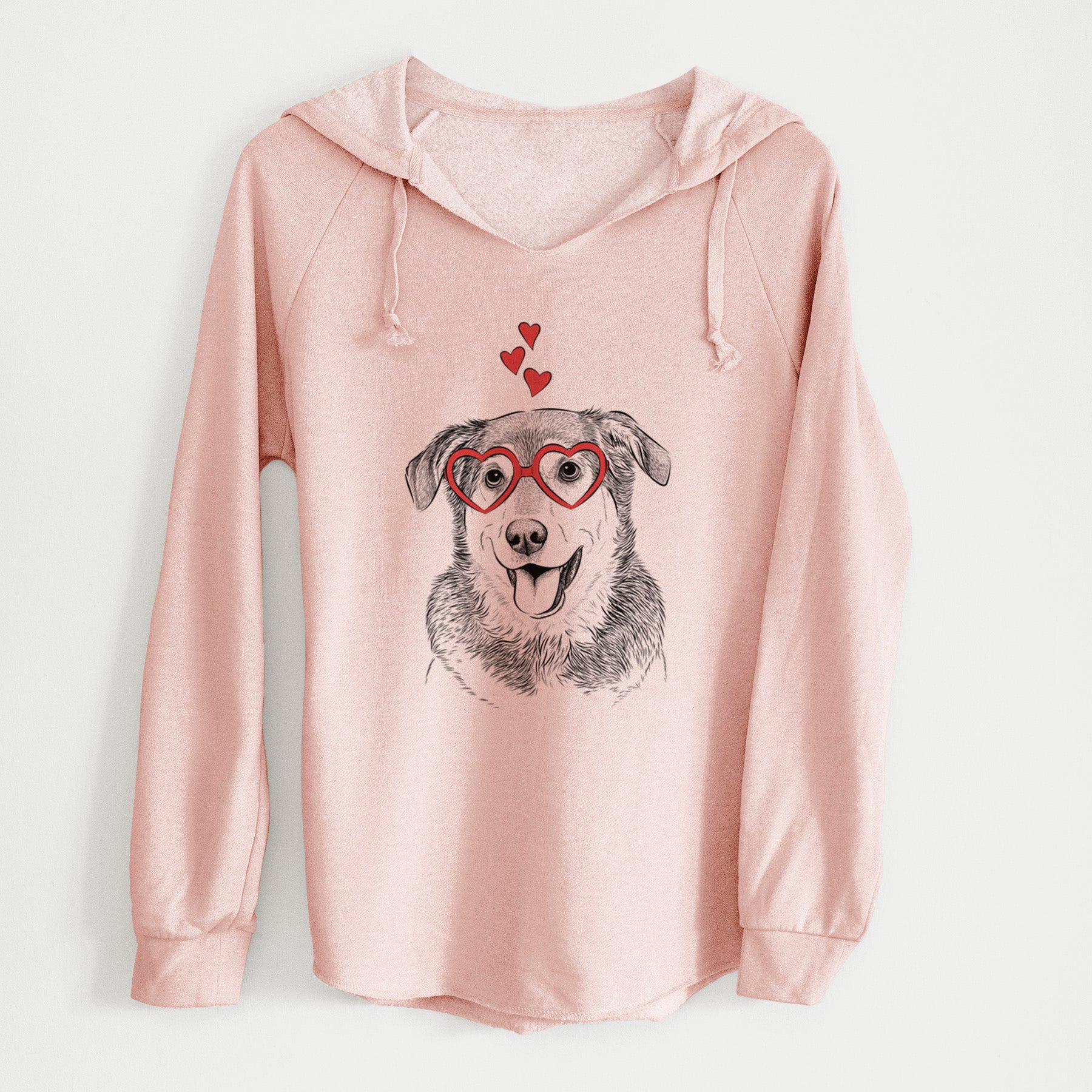 Valentine Lance the Lab/Shepherd Mix - Cali Wave Hooded Sweatshirt