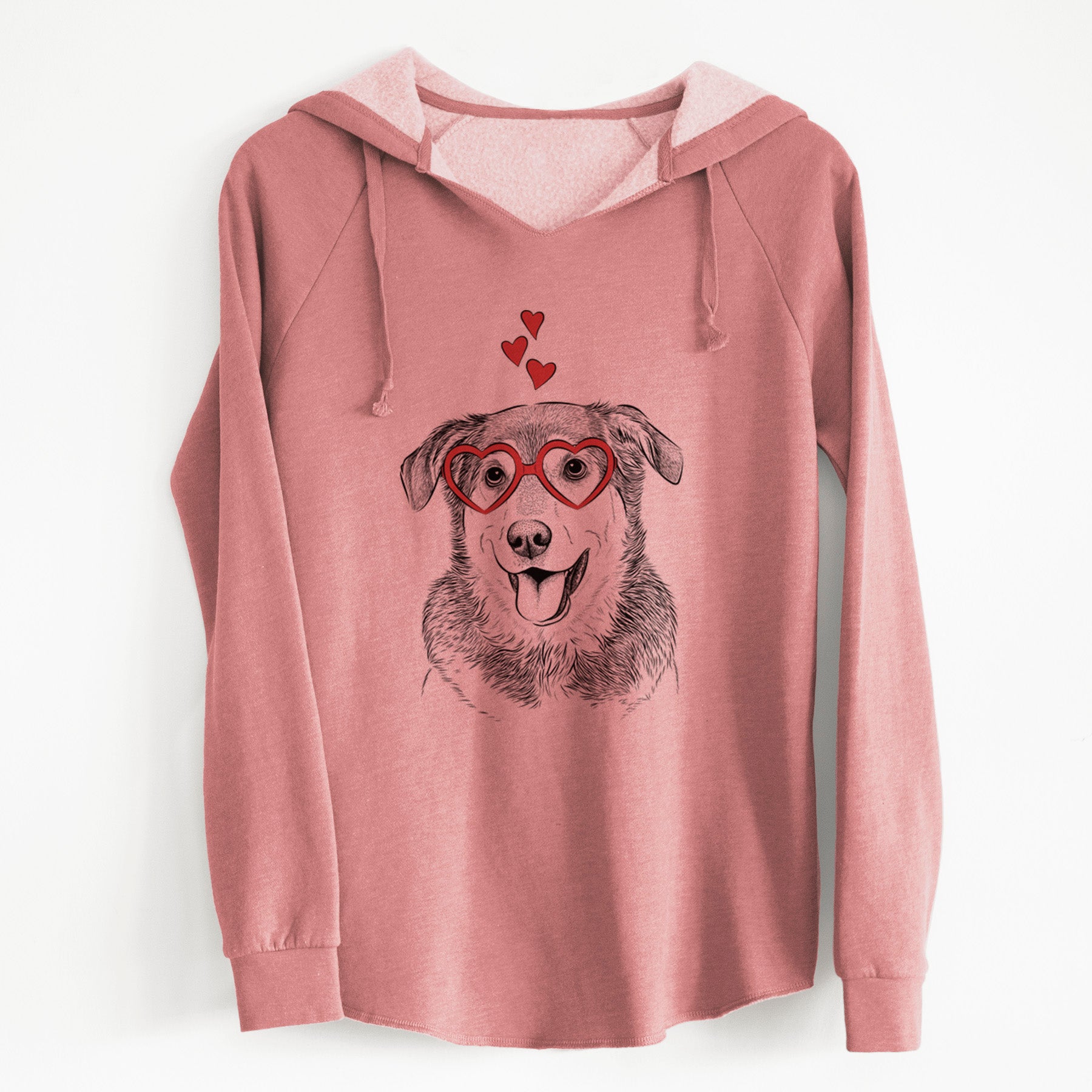 Valentine Lance the Lab/Shepherd Mix - Cali Wave Hooded Sweatshirt