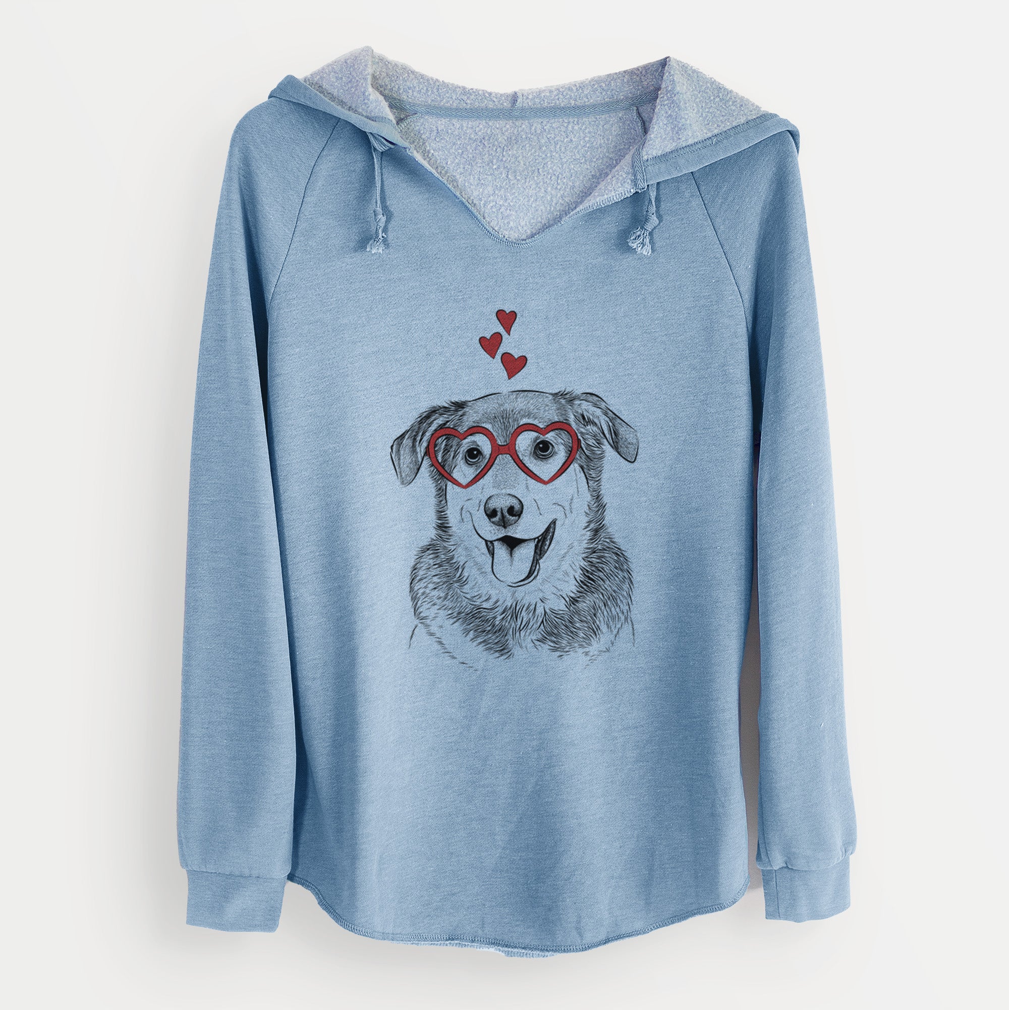 Valentine Lance the Lab/Shepherd Mix - Cali Wave Hooded Sweatshirt