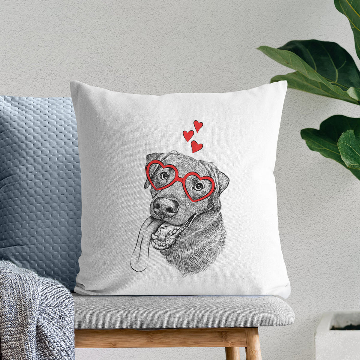 Macaroni the Lab Mix - Throw Pillow Cover