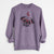 Valentine Macy the Pug - Unisex Pigment Dyed Crew Sweatshirt