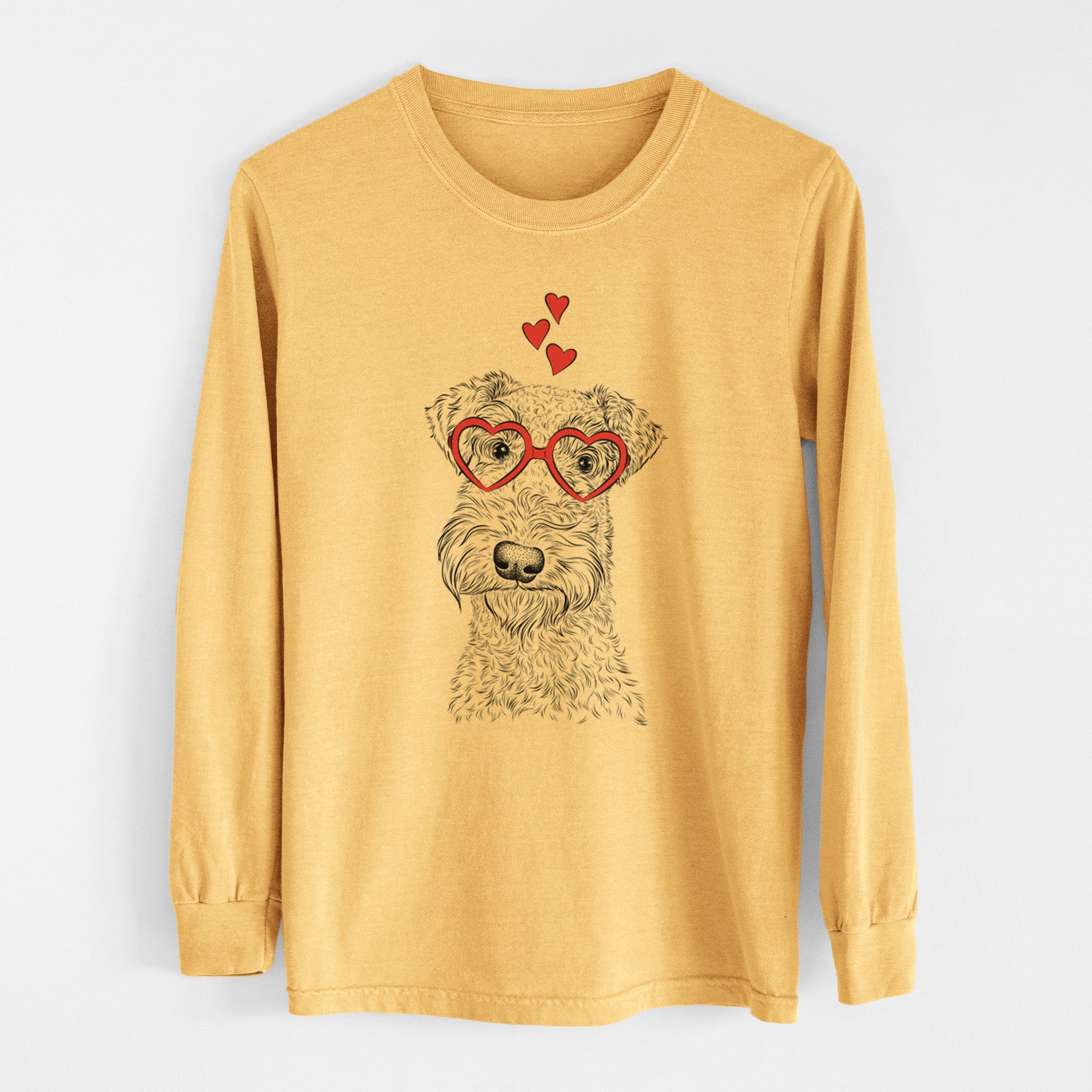 Valentine Roc Haven Maggie May the Airedale Terrier - Heavyweight 100% Cotton Long Sleeve