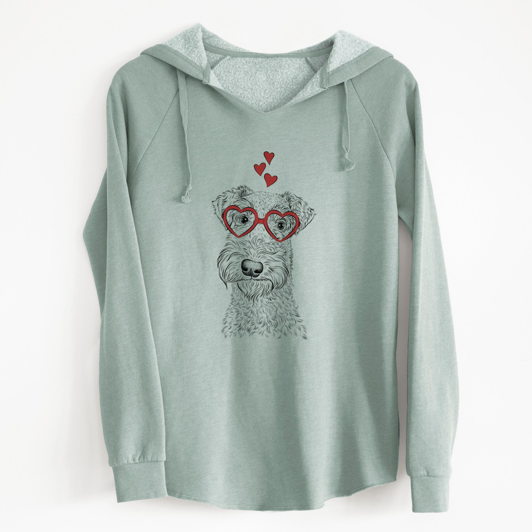 Valentine Roc Haven Maggie May the Airedale Terrier - Cali Wave Hooded Sweatshirt