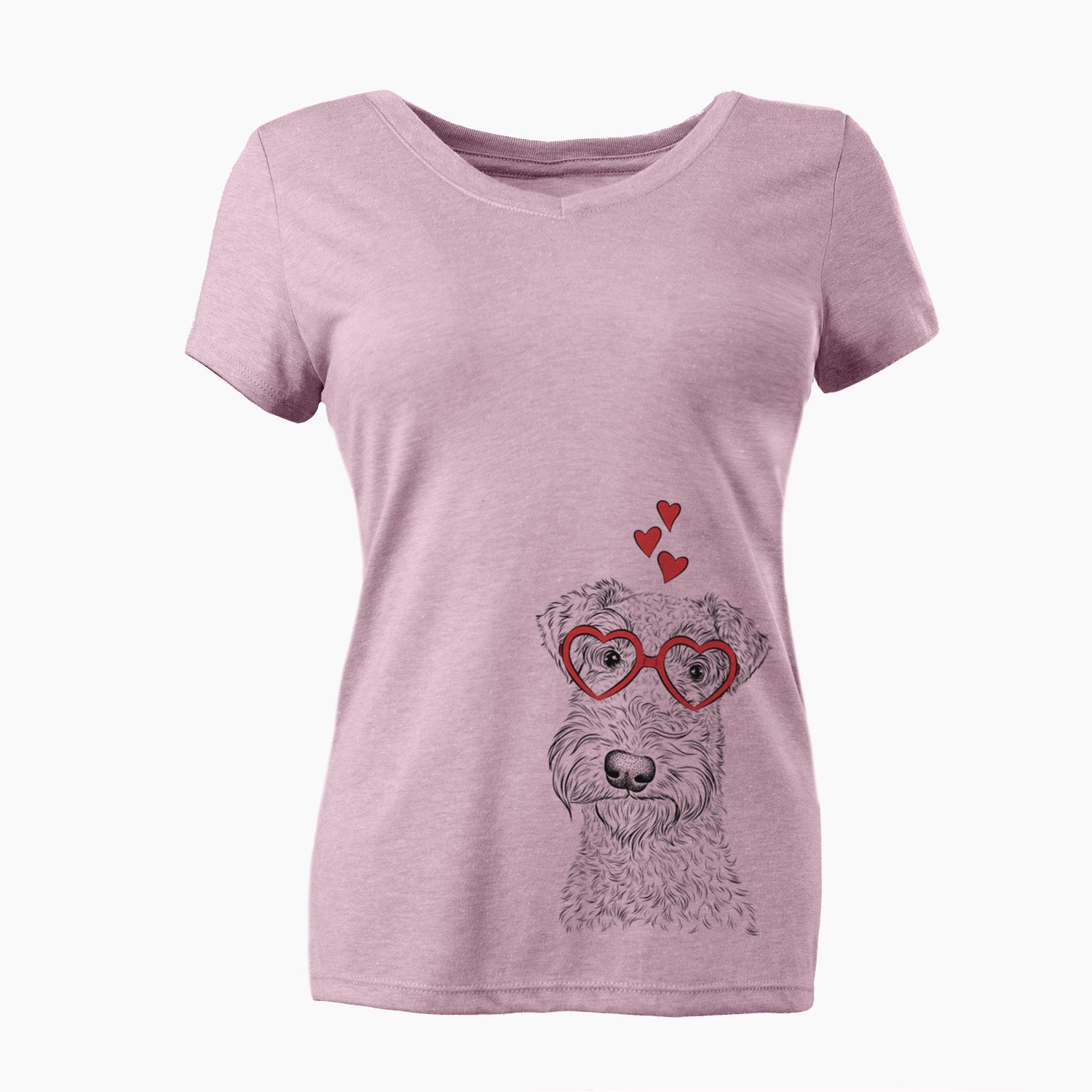 Valentine Roc Haven Maggie May the Airedale Terrier - Women's Perfect V-neck Shirt