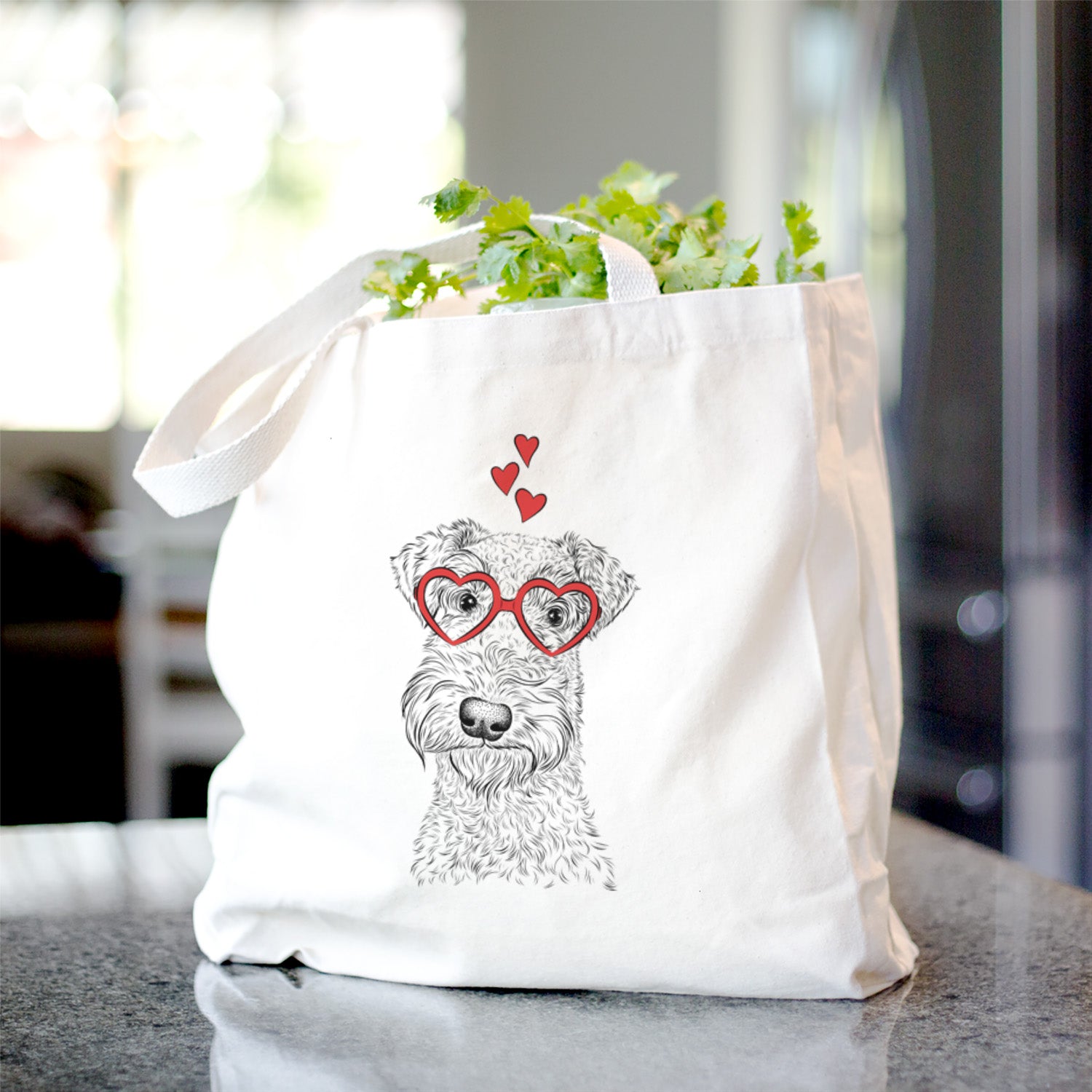 Roc Haven Maggie May the Airedale Terrier - Tote Bag