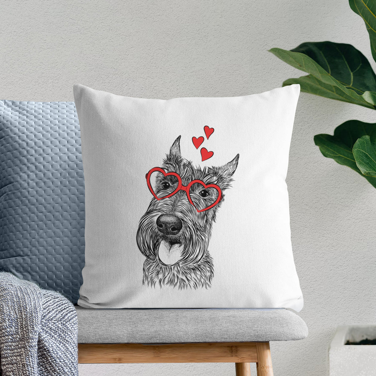 Magnus the Scottish Terrier - Throw Pillow Cover