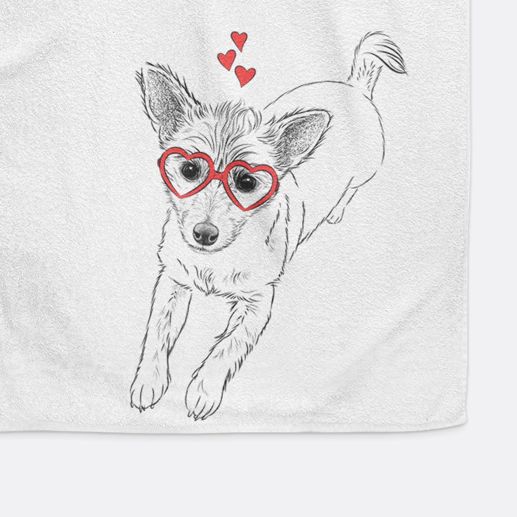 Maisie the Terrier Mix Premium Hand Towel