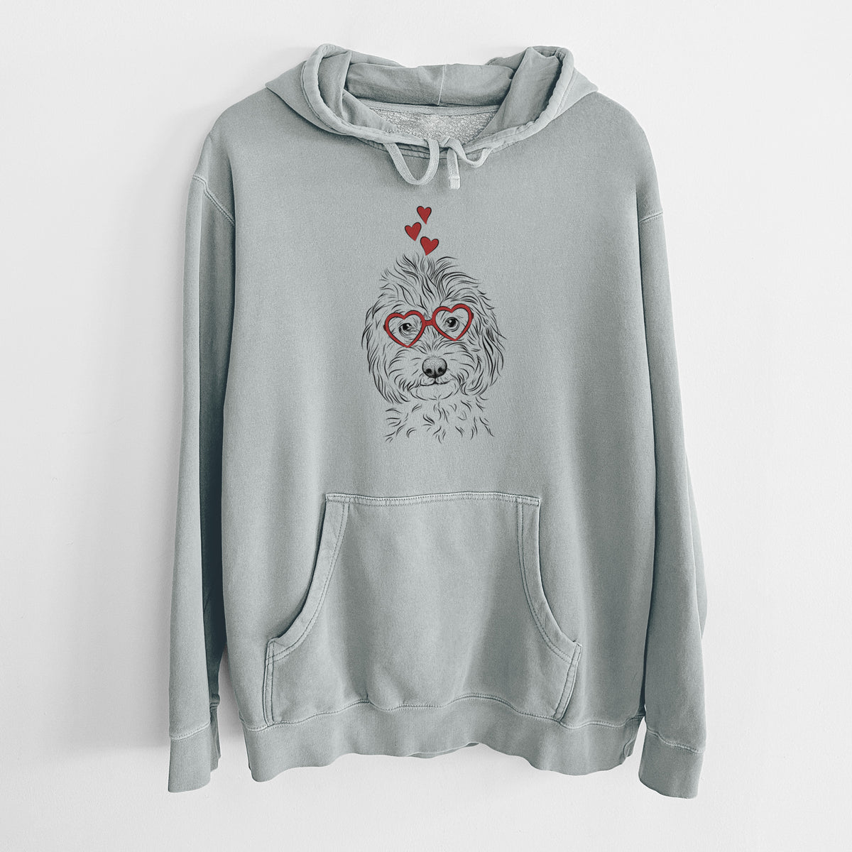 Valentine Mason the Cavapoo - Unisex Pigment Dyed Hoodie