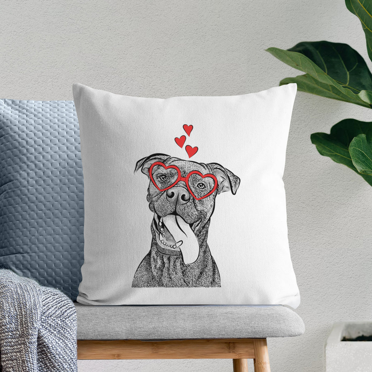 Mikey the Boxador - Throw Pillow Cover