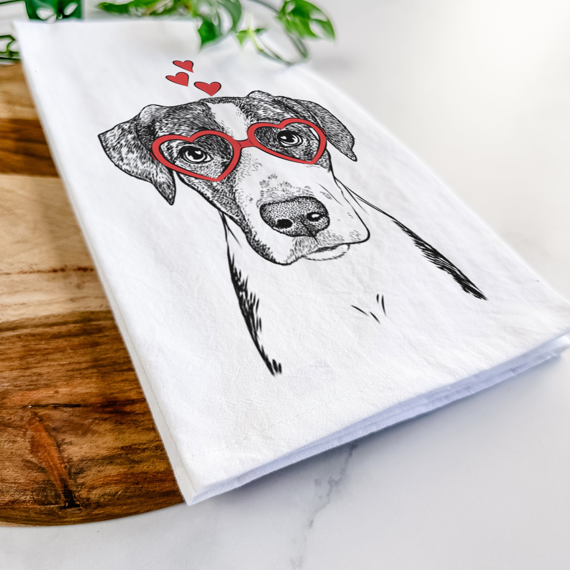 Milo the Mixed Breed Tea Towel