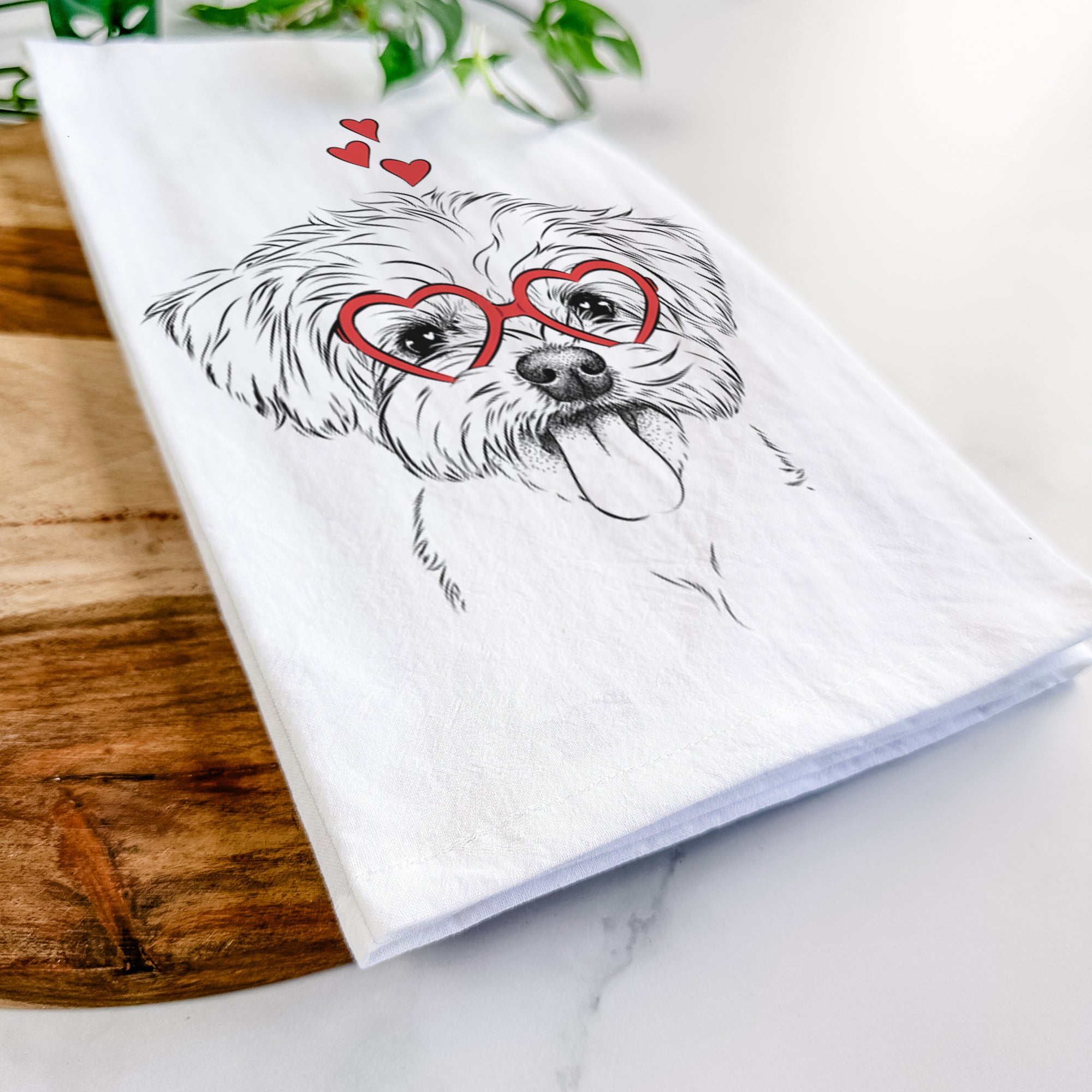 Mochi the Maltese Tea Towel