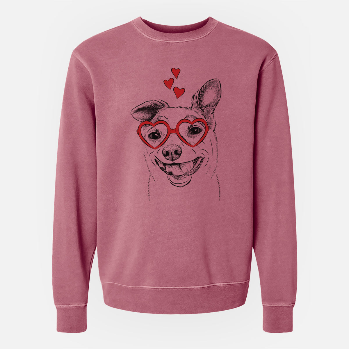 Valentine Mortimer the Mixed Breed - Unisex Pigment Dyed Crew Sweatshirt
