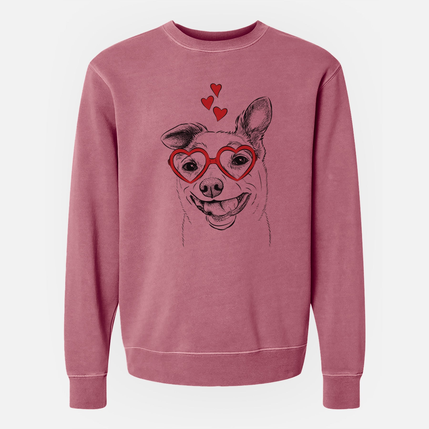 Valentine Mortimer the Mixed Breed - Unisex Pigment Dyed Crew Sweatshirt