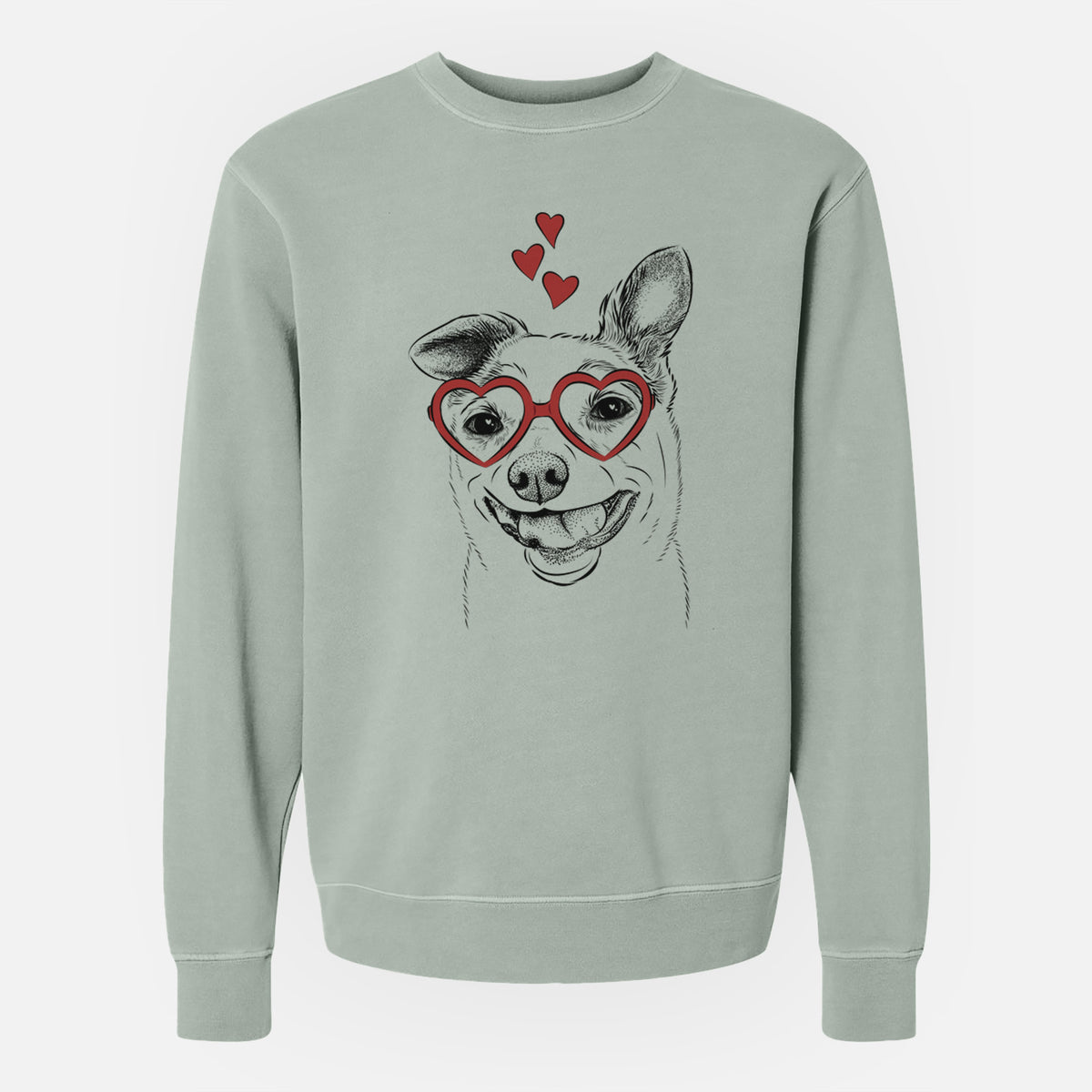 Valentine Mortimer the Mixed Breed - Unisex Pigment Dyed Crew Sweatshirt