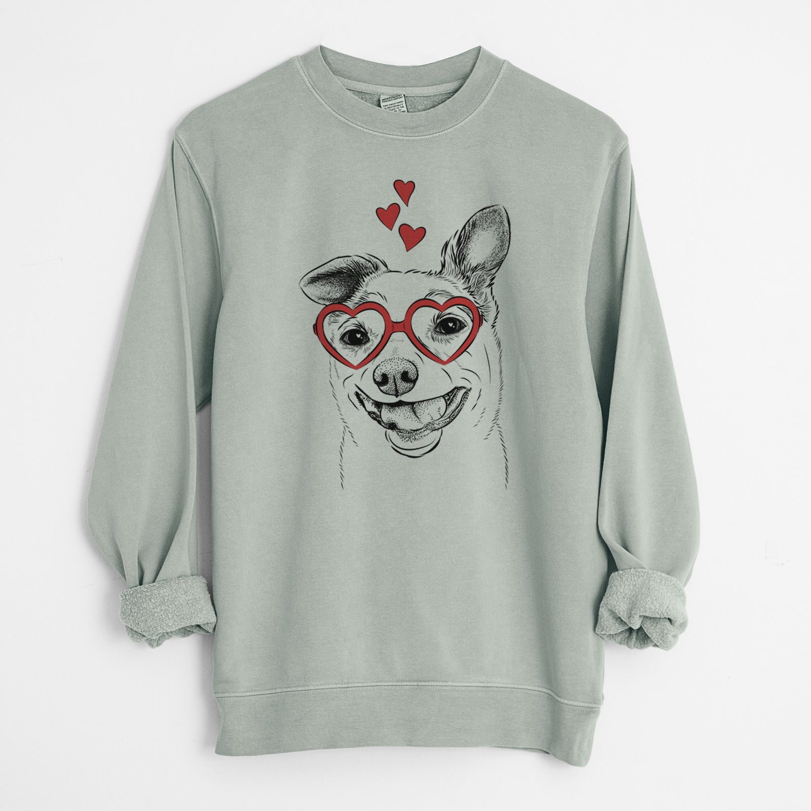 Valentine Mortimer the Mixed Breed - Unisex Pigment Dyed Crew Sweatshirt