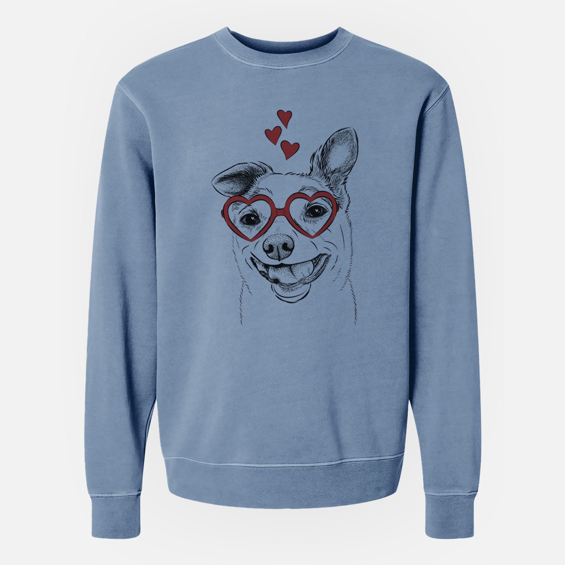 Valentine Mortimer the Mixed Breed - Unisex Pigment Dyed Crew Sweatshirt