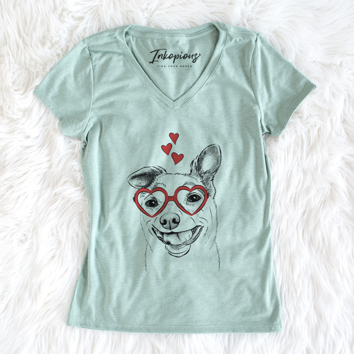 Valentine Mortimer the Mixed Breed - Women's Perfect V-neck Shirt