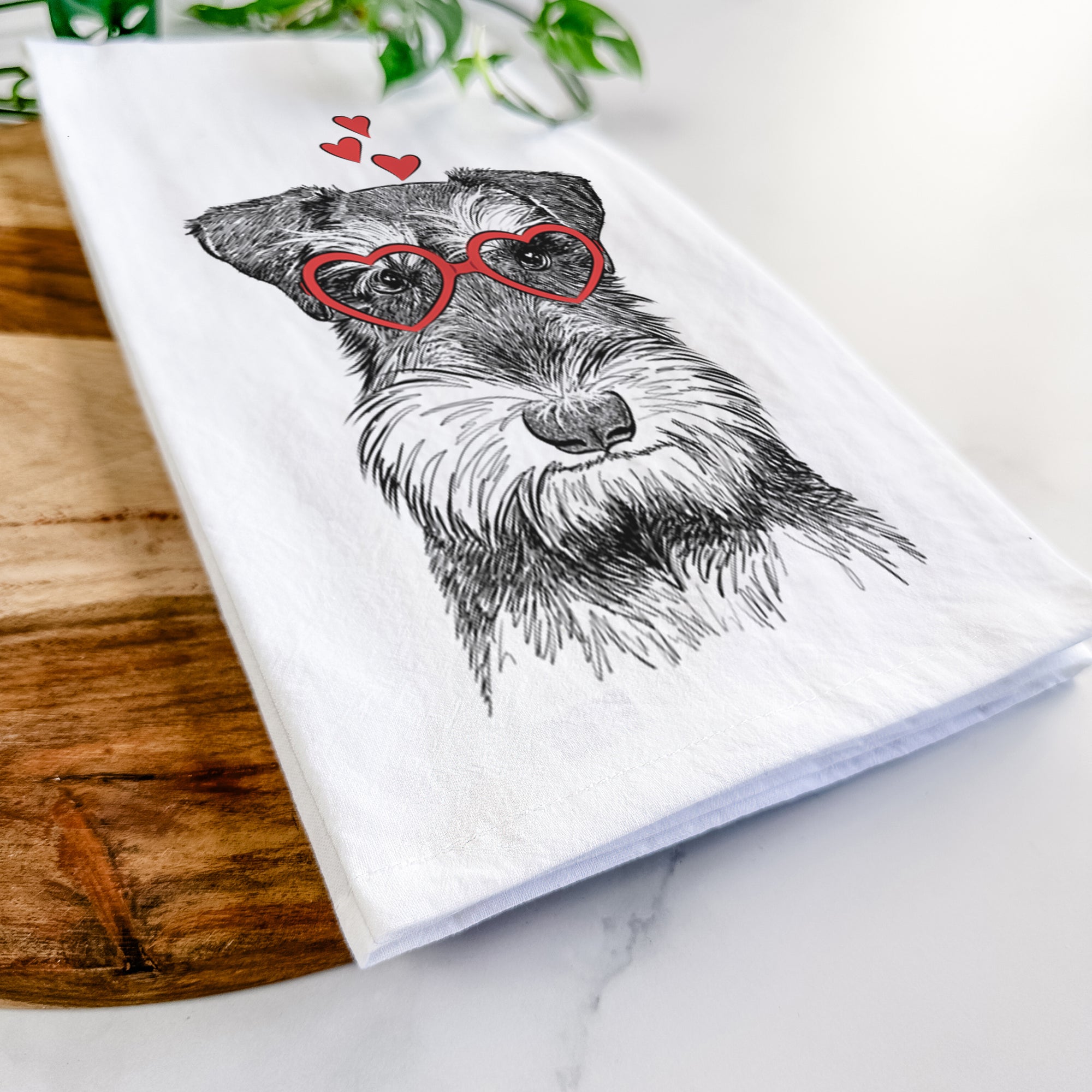 Murphy the Mini Schnauzer Tea Towel