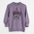 Valentine Myrtle Mae the Aussiedoodle - Unisex Pigment Dyed Crew Sweatshirt