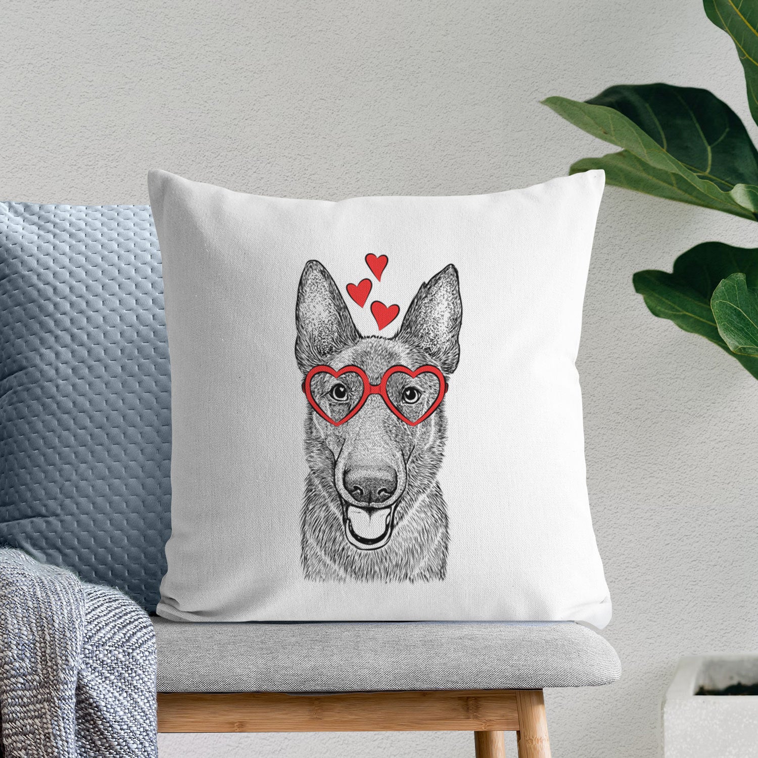 Nyx the German Shepherd - Throw Pillow Cover